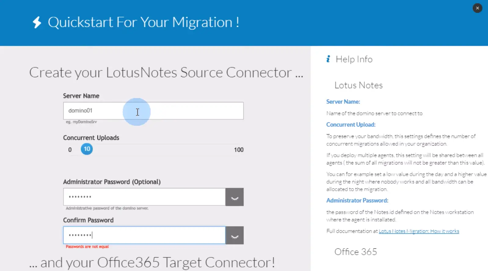 Cloudiway integration ecosystem showing supported source and target systems for migration